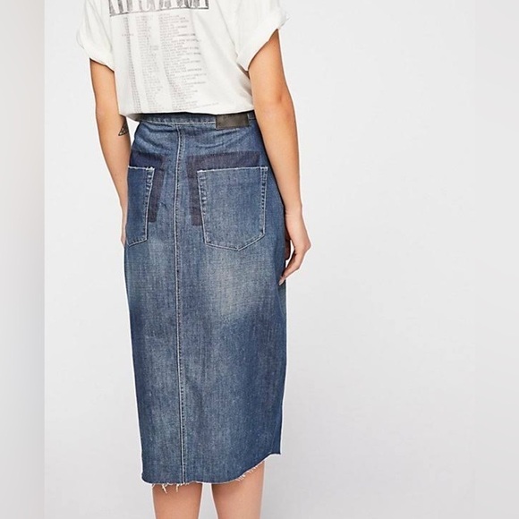 One Teaspoon Reformer High Waisted Denim Skirt - Picture 2 of 12